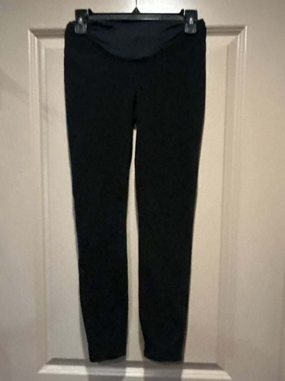 Spanx Maternity Black Ponte Ankle Pants Size XS